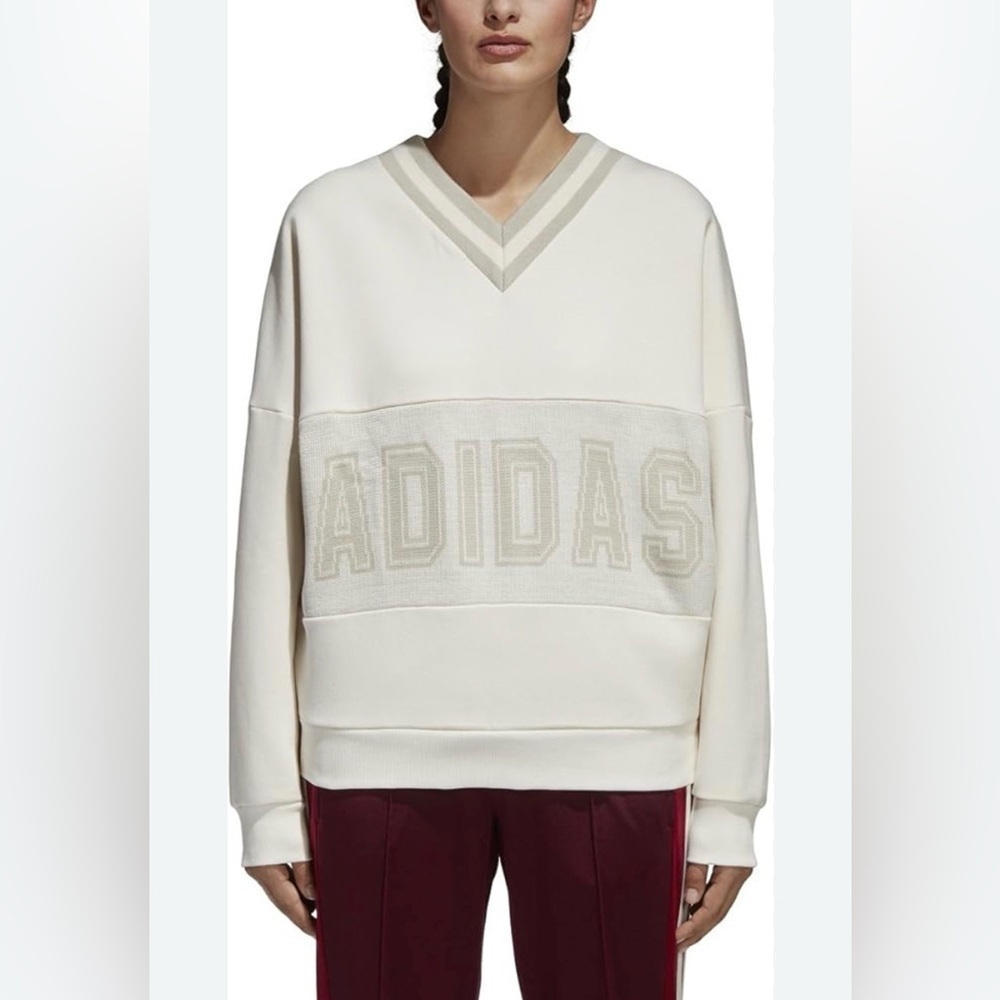 Adidas Originals Adibreak Vnevk Cream Sweatshirt Knit Graphic Stripe
